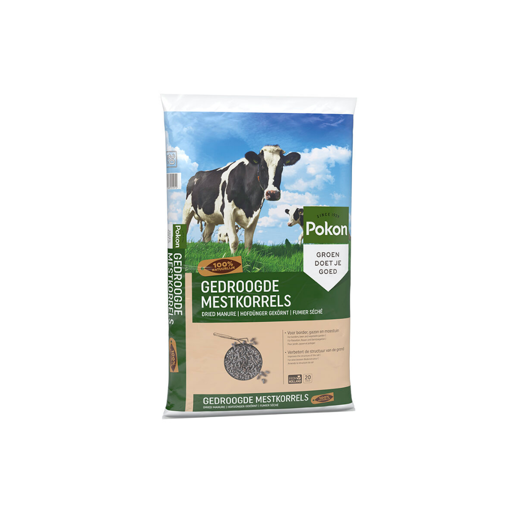 Pokon Gedroogde Mestkorrel 20kg