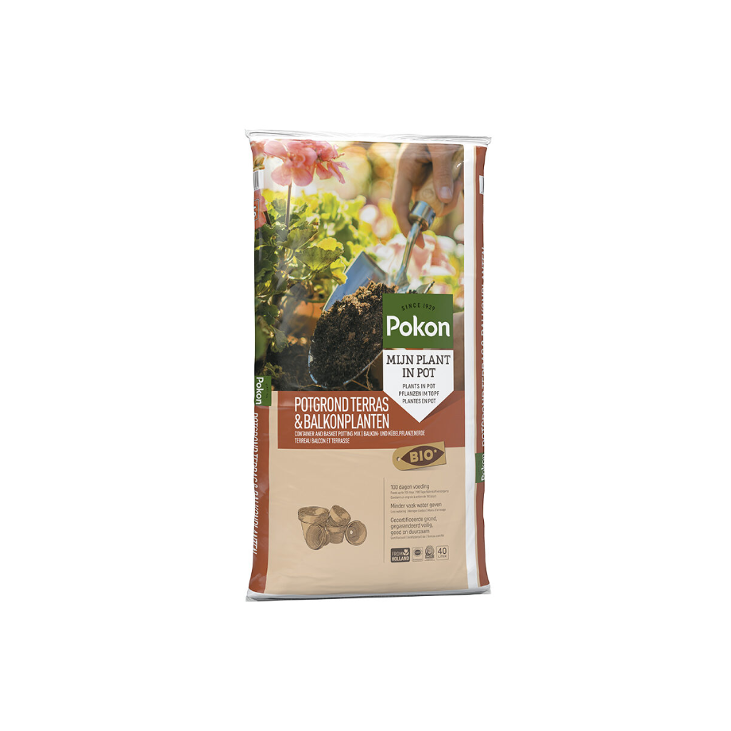 Pokon Bio Potgrond Terras & Balkon Planten 40L
