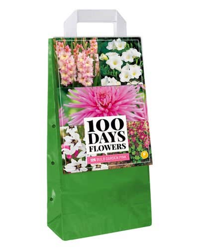 Draagtas 125 Bloembollen 'Bulb Garden Pink'