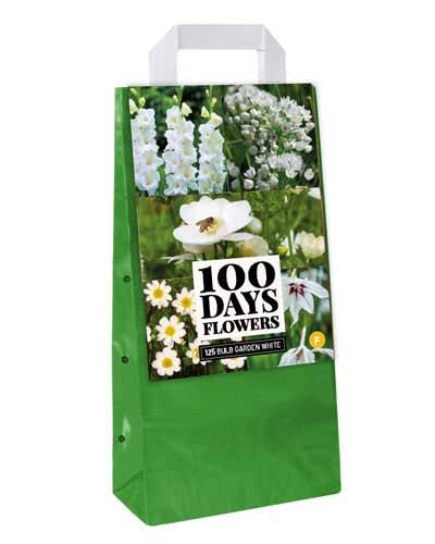 Draagtas 125 Bloembollen 'Bulb Garden White'