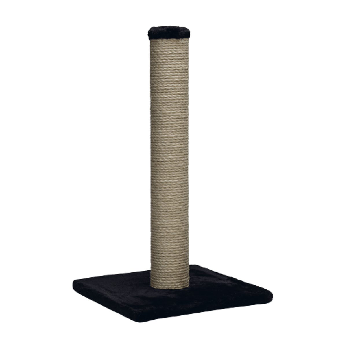 Beeztees Krabpaal Gina Pluche & Sisal Zwart 34 x 34 x 60 cm