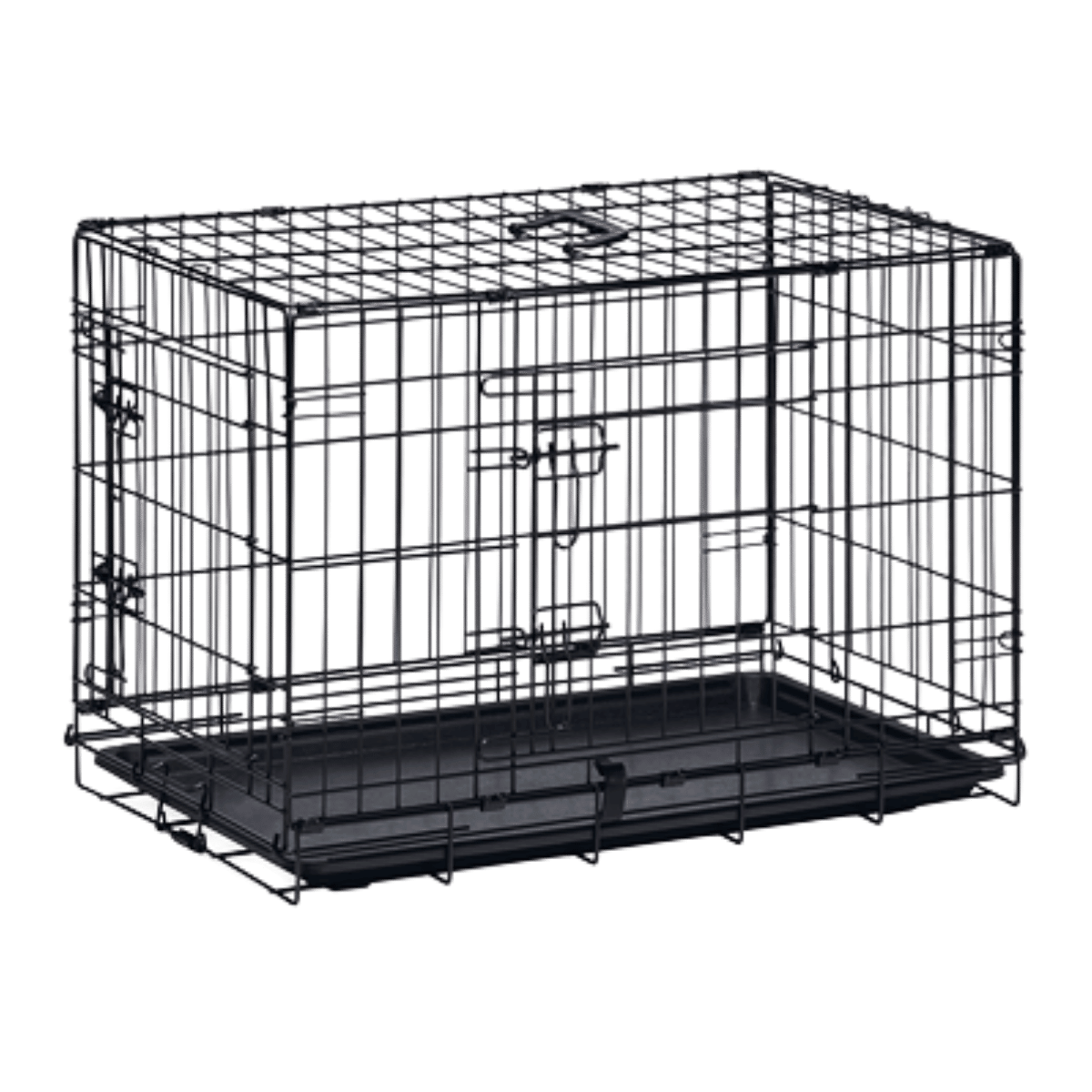 Beeztees Hondenbench 2-deurs M Zwart 81 x 55.5 x 61.5 cm