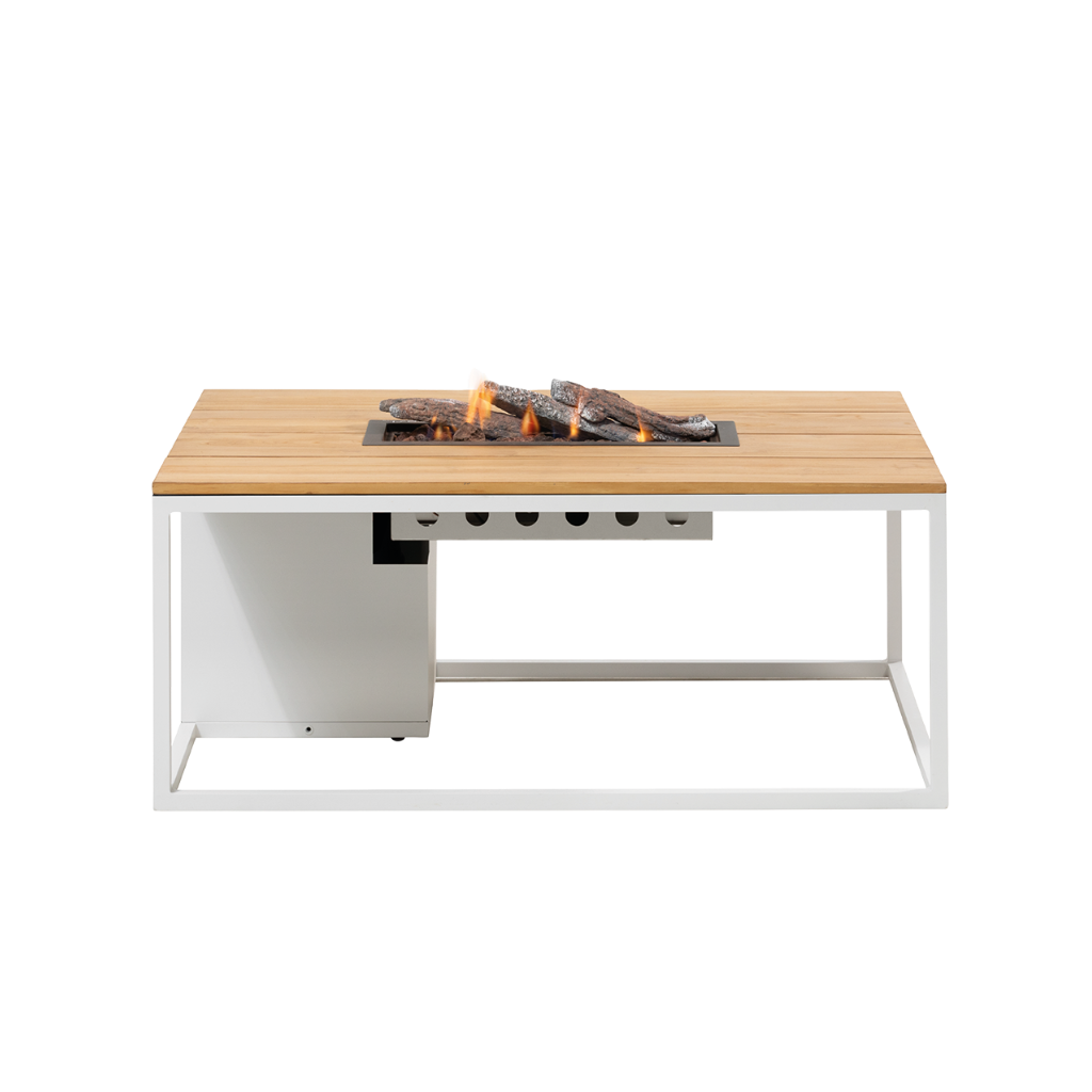 Cosiloft 120 white frame - teak top