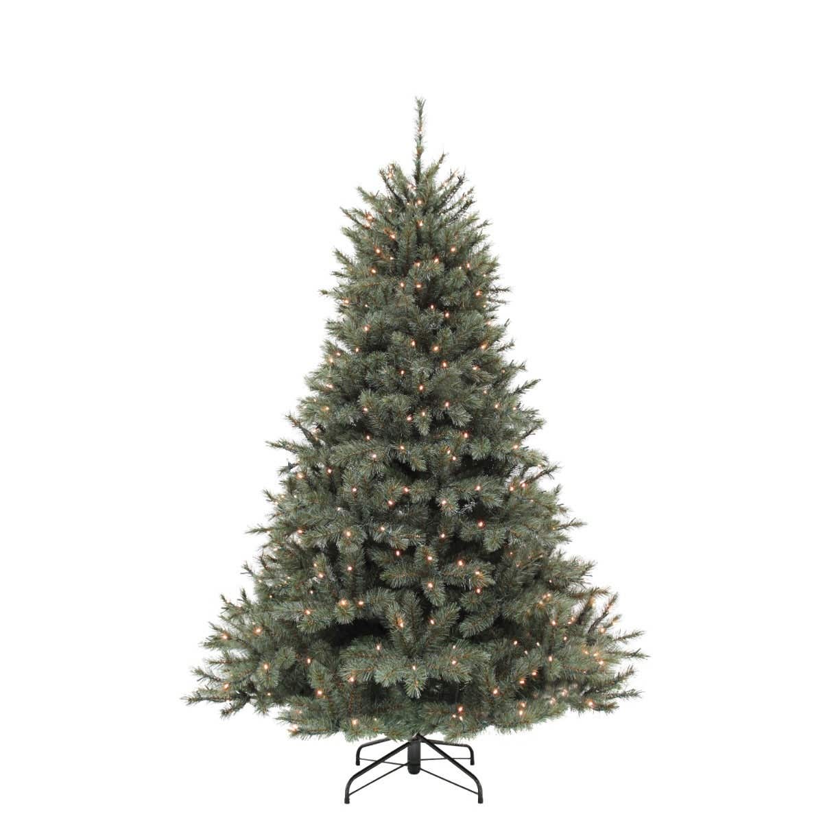 Triumph Tree kunstkerstboom Forest Frosted blauw met verlichting 155 x 119 cm
