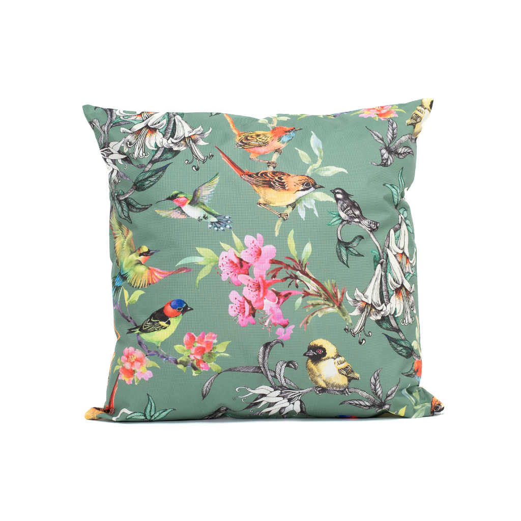 Anna's Collection Sierkussen Buiten Vogel Groen 45 x 45 cm