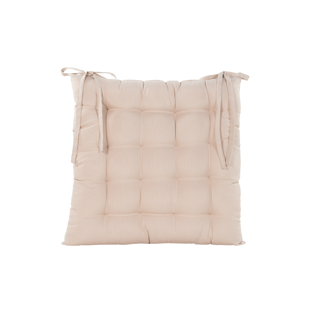 Anna's Collection Stoelkussen Creme 38 x 38 cm