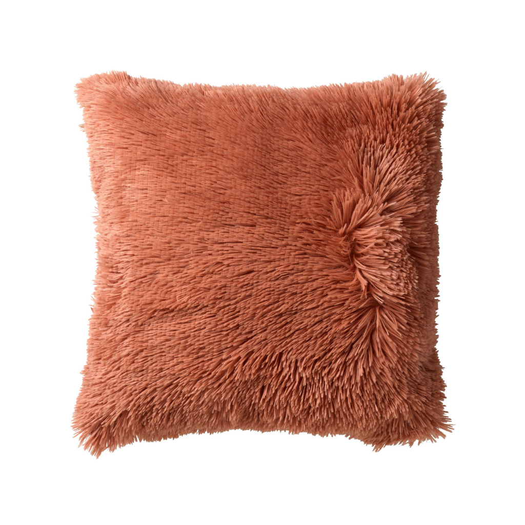 Dutch Decor Sierkussen Fluffy muted clay 45 x 45 cm