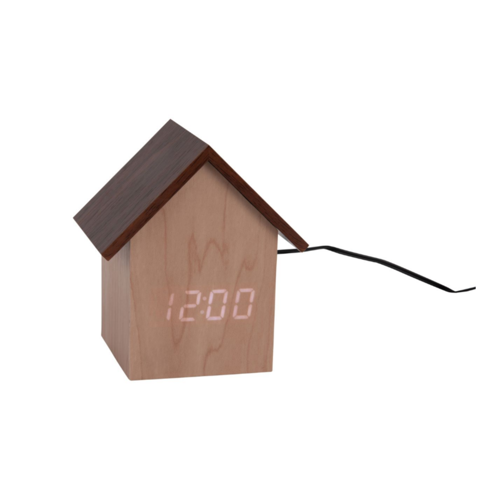 Karlsson Wekker House LED Hout Licht
