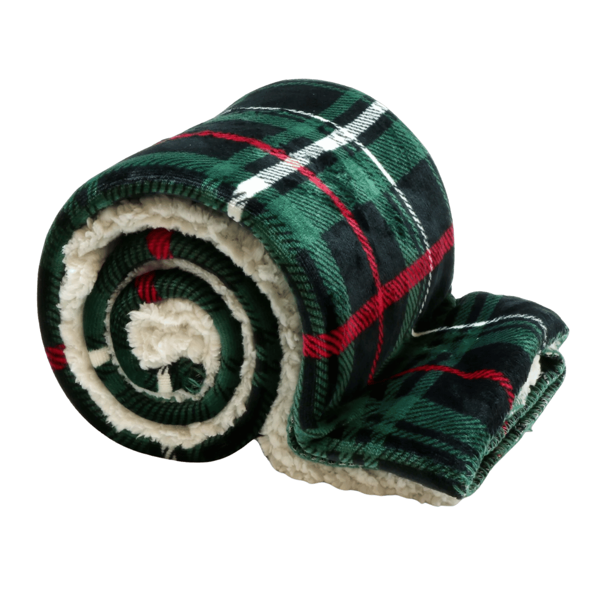 Unique Living Plaid Larsson Groen Rood 150 x 200 cm