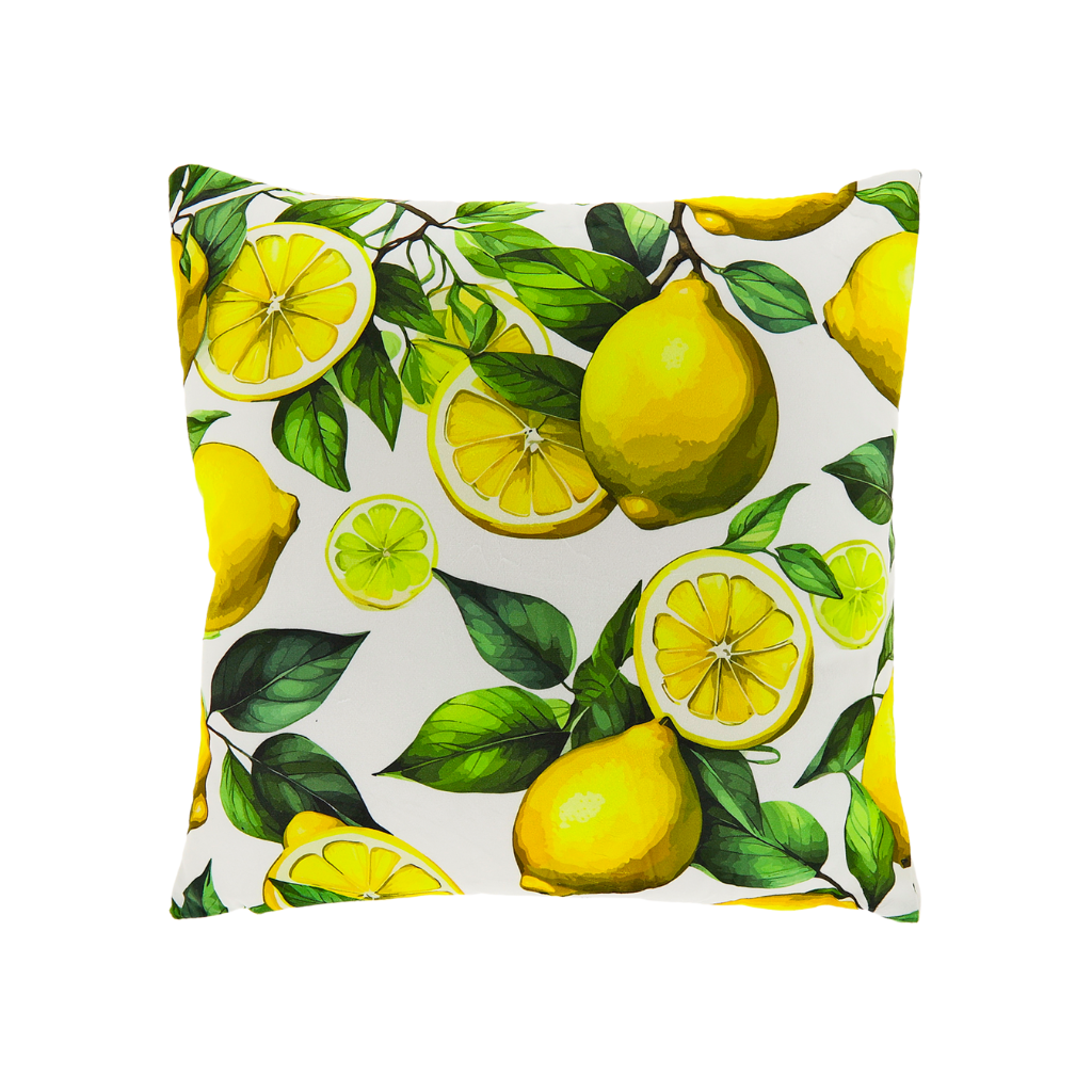 Unique Living kussen outdoor lemon Sharon Geel 45 x 45 cm