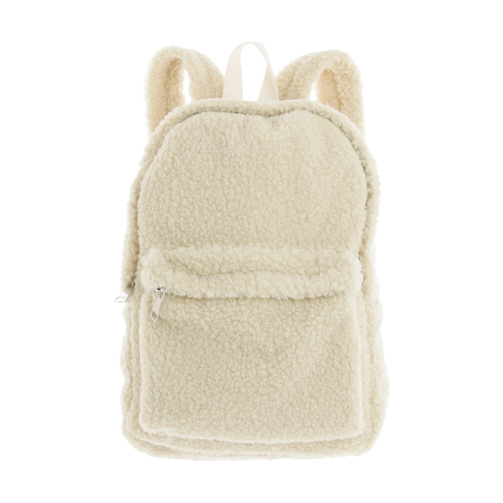 Unique Living Rugzak Teddy wit 32 x 24 x 8 cm