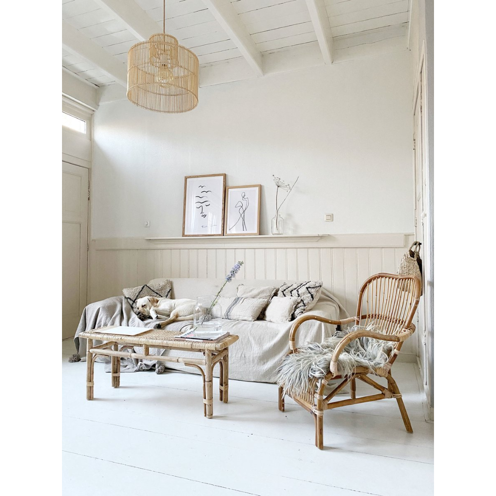 Van der Leeden Loungestoel Rotan Bandung Naturel 67 x 80 x 86 cm