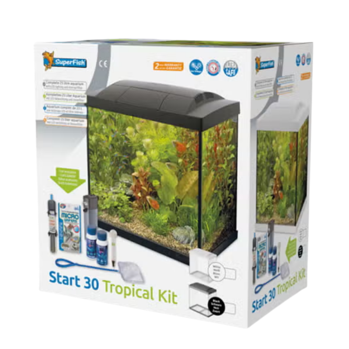 Superfish Aquarium Tropical Startset 30 LED Zwart