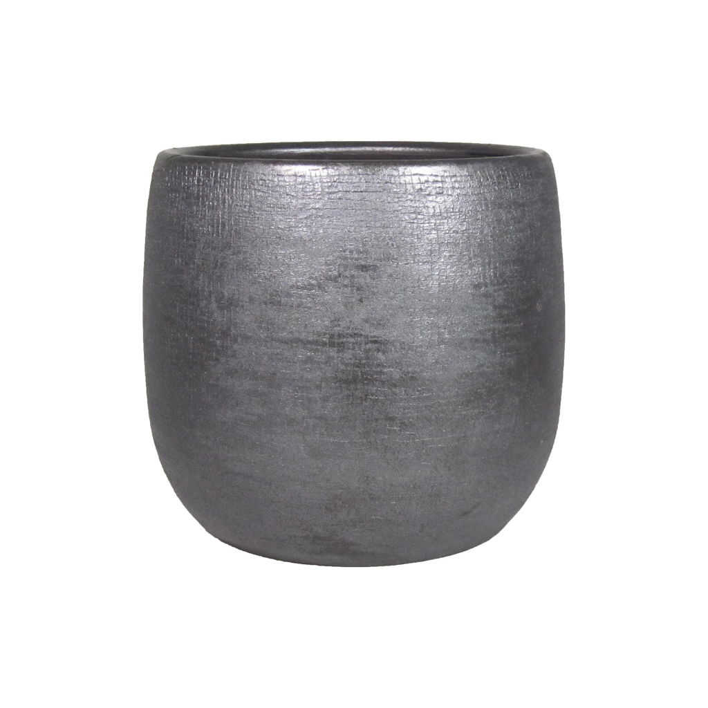 Bela Arte Pot Mira Industrieel Zwart 34 x 31 cm