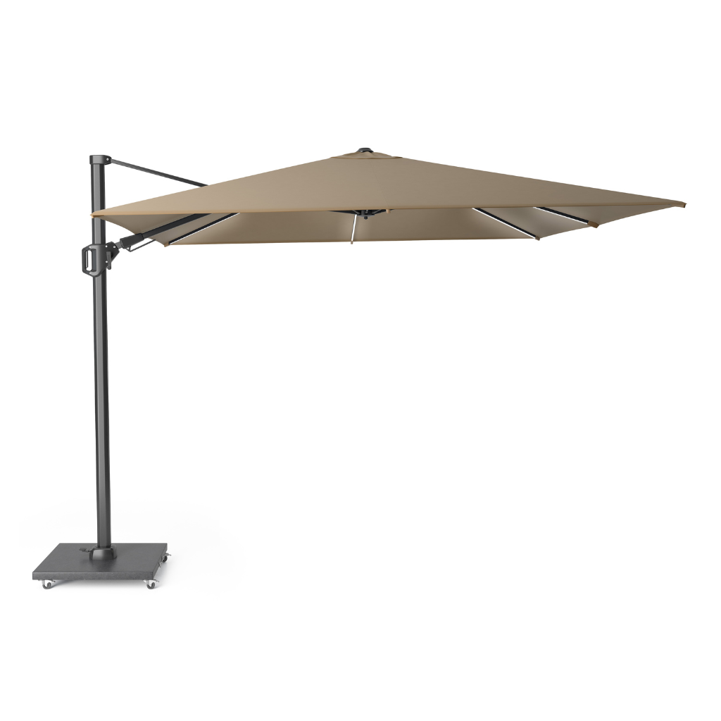 Platinum Challenger Zweefparasol T² Glow 3x3 Taupe