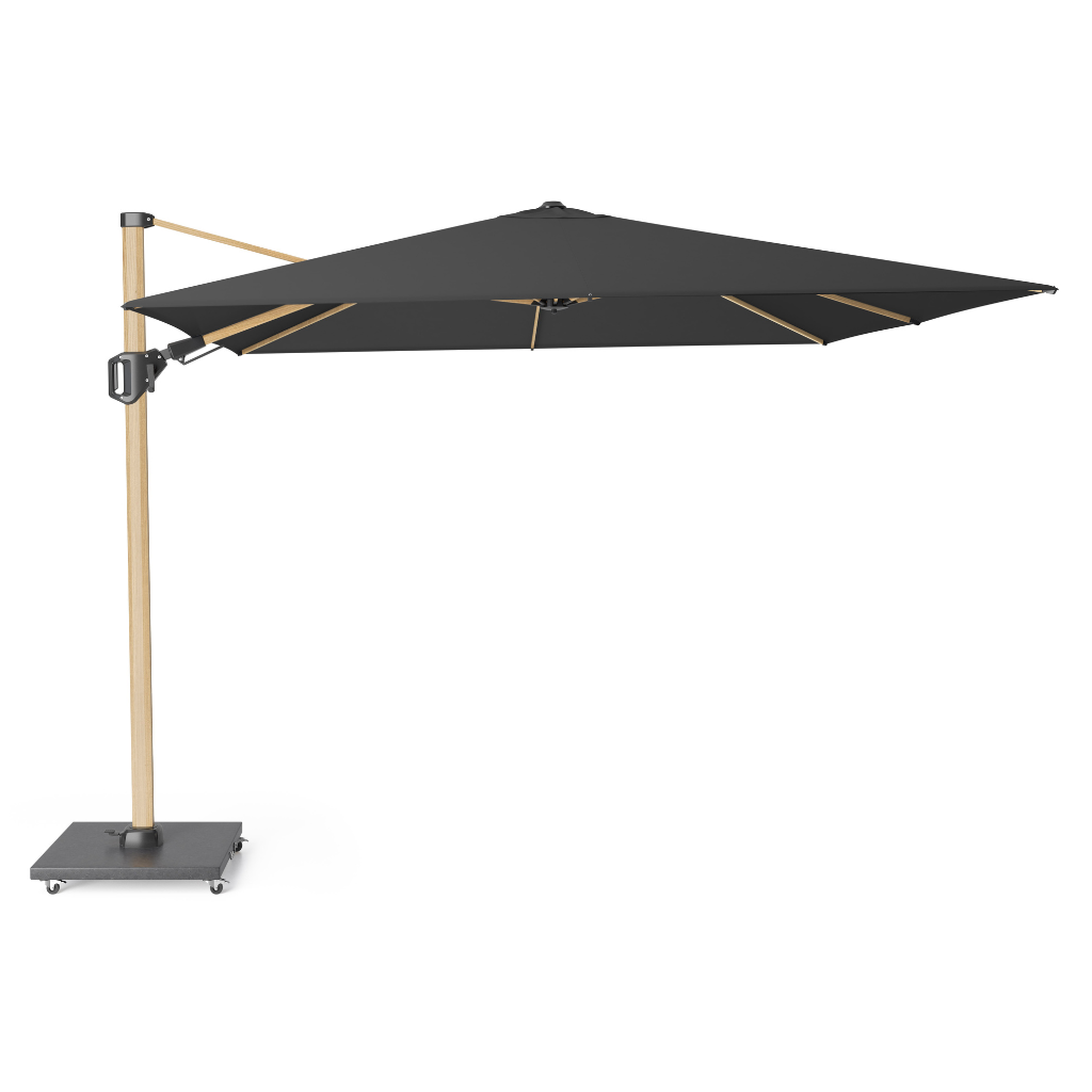 Platinum Zweefparasol Challenger T² Premium Eik Zwart 300 x 300 cm