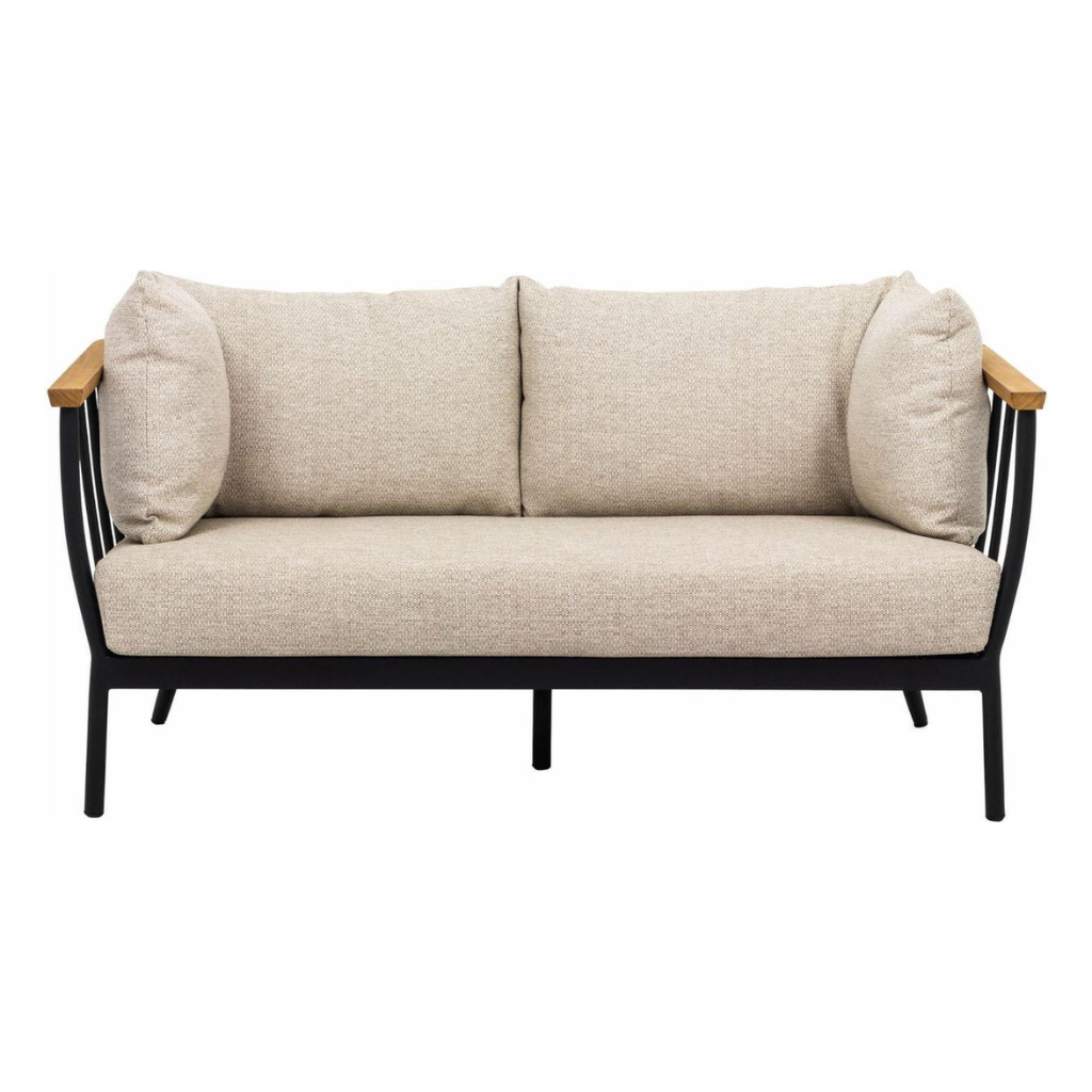 Apple Bee Loungebank 2-zits Condor Zwart 150 x 81 x 64 cm