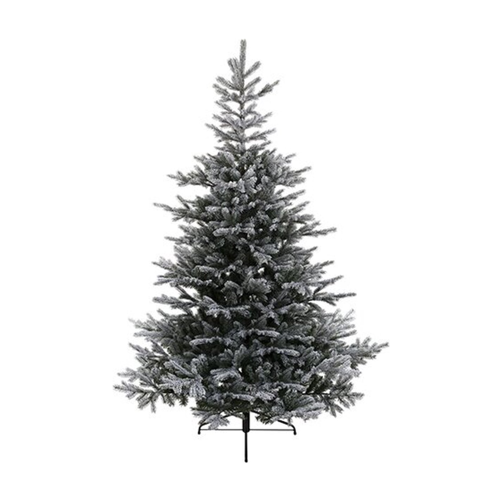 Everlands kunstkerstboom Grandis fir groen sneeuw 150 x 111 cm