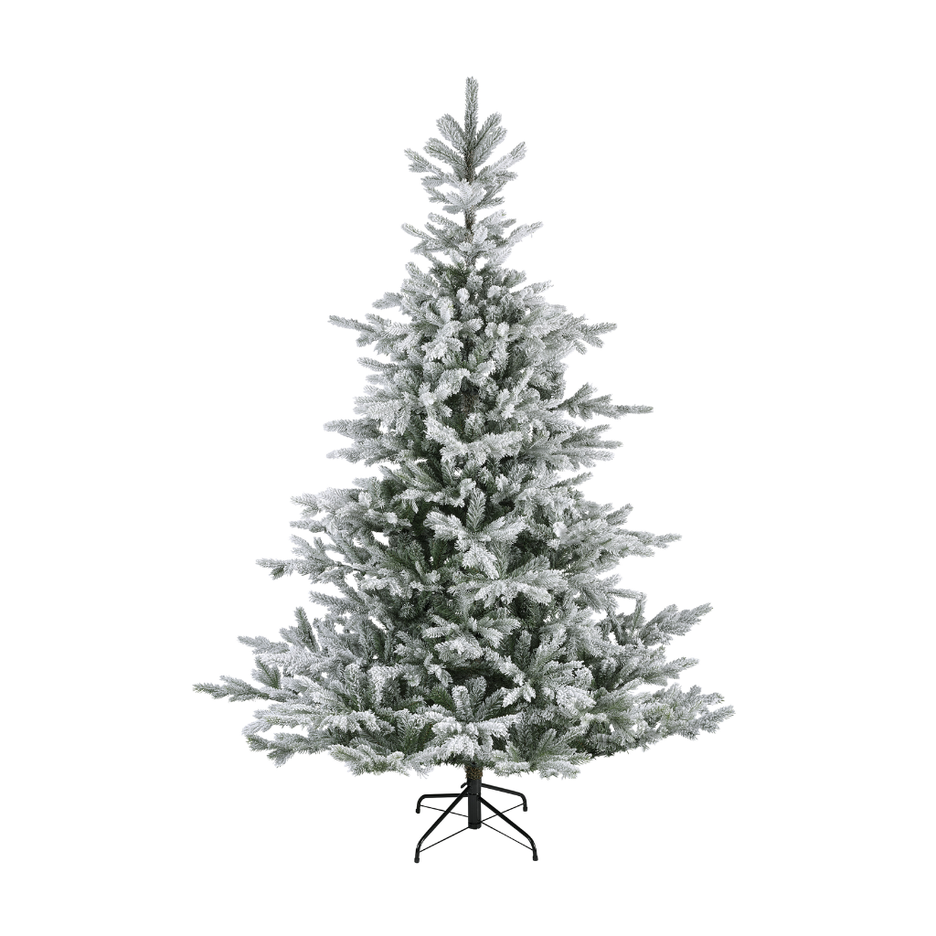 Everlands kunstkerstboom Grandis fir groen sneeuw 210 x 150 cm