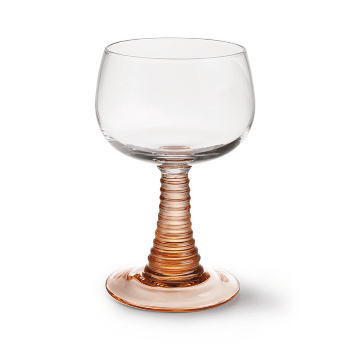HKliving Swirl Wine Glass High, Nude