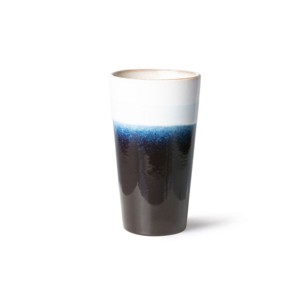 HKliving 70S Ceramics Latte Mug, Arctic
