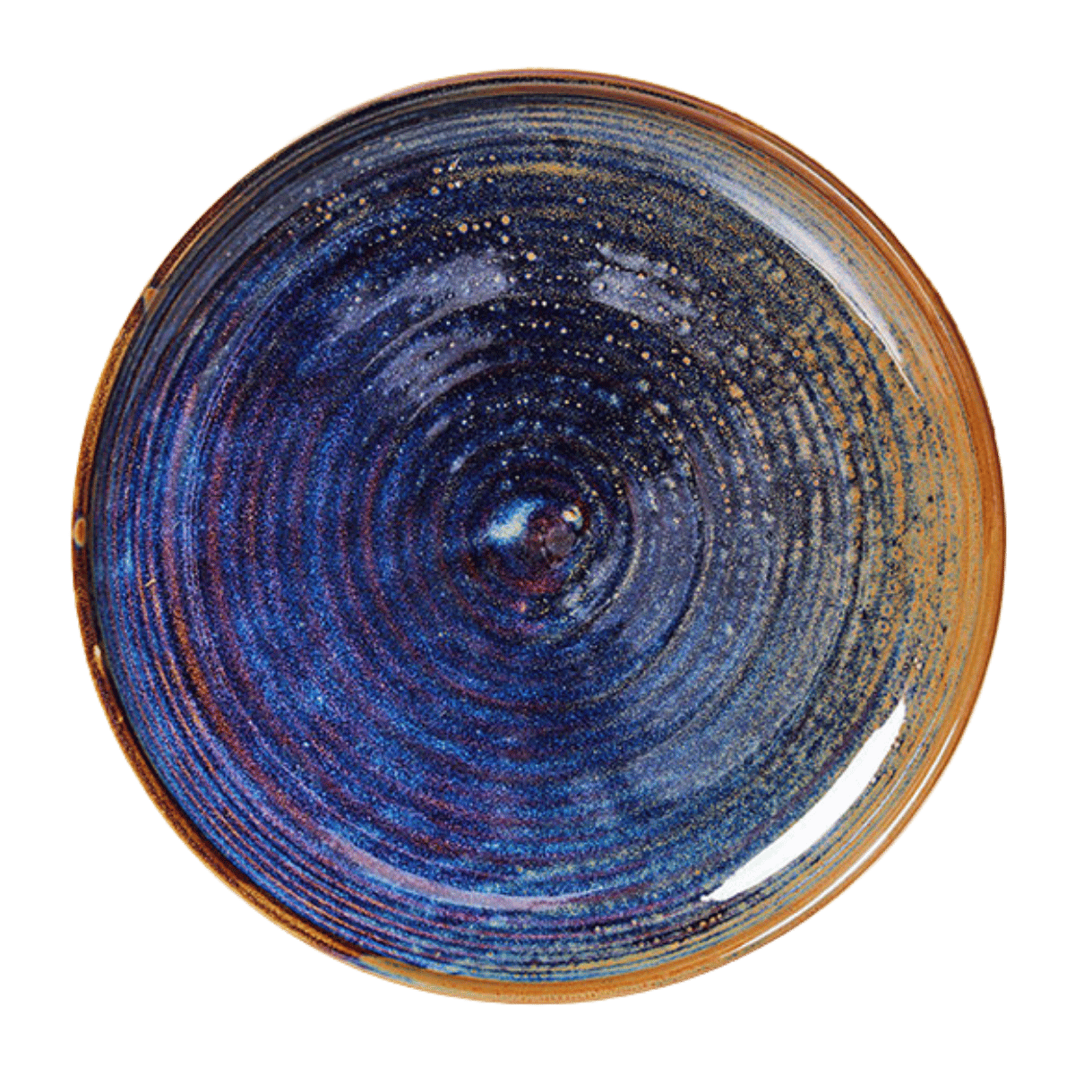 HKliving Bijgerechtbord Chef Ceramics Rustic Blue 20 cm