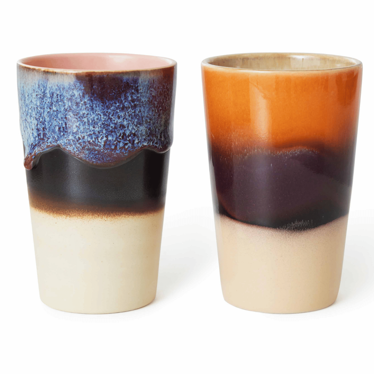 HKliving Theemok 70's Ceramics Dusk 2 stuks 0.475 L
