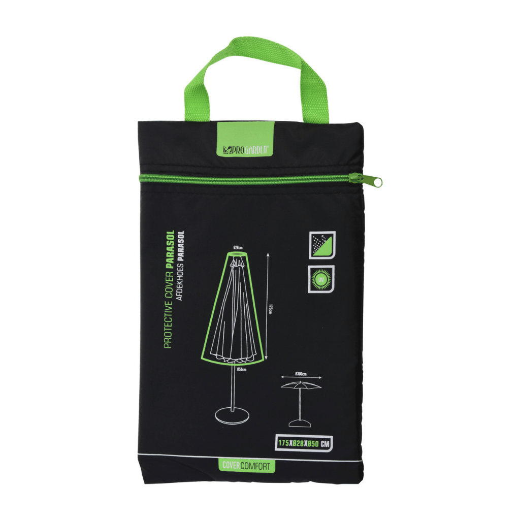 Pro Garden Parasolhoes Zwart 28 x 50 x 175 cm