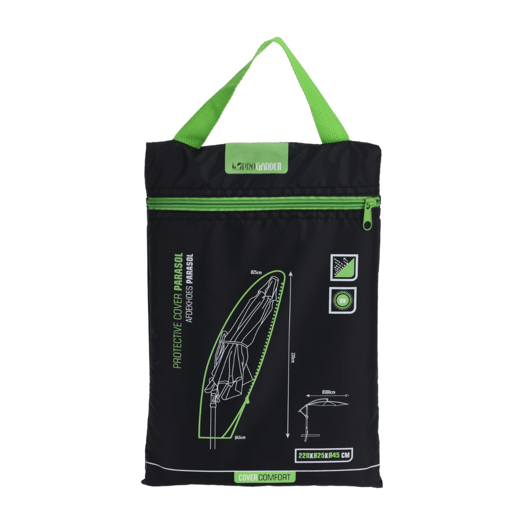 Pro Garden Zweefparasolhoes Zwart 220 x 25 x 45 cm