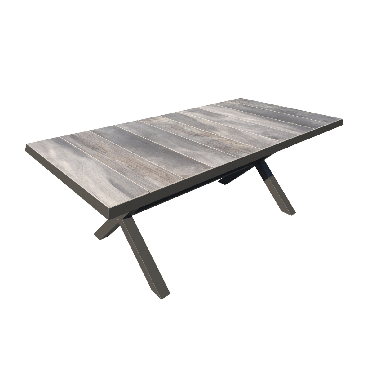 Royal Seasons Uitschuifbare tafel Marbella Taupe 204/264 x 104 x 75 cm