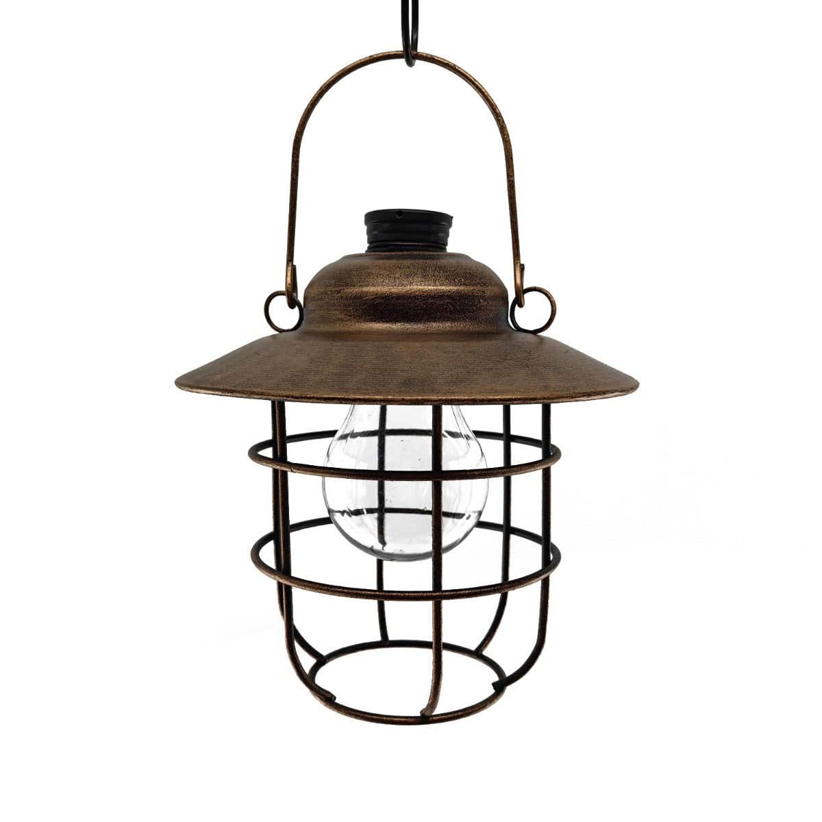 Solar hanglamp metaal lantaarn D 15,5 x H 16 cm