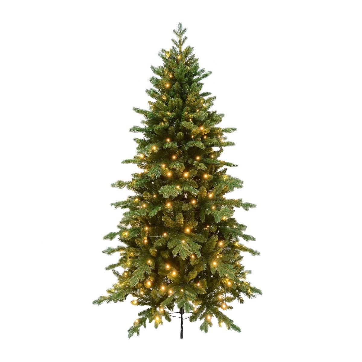 Evergreen kunstkerstboom Janga Slim met verlichting 180 x 112 cm