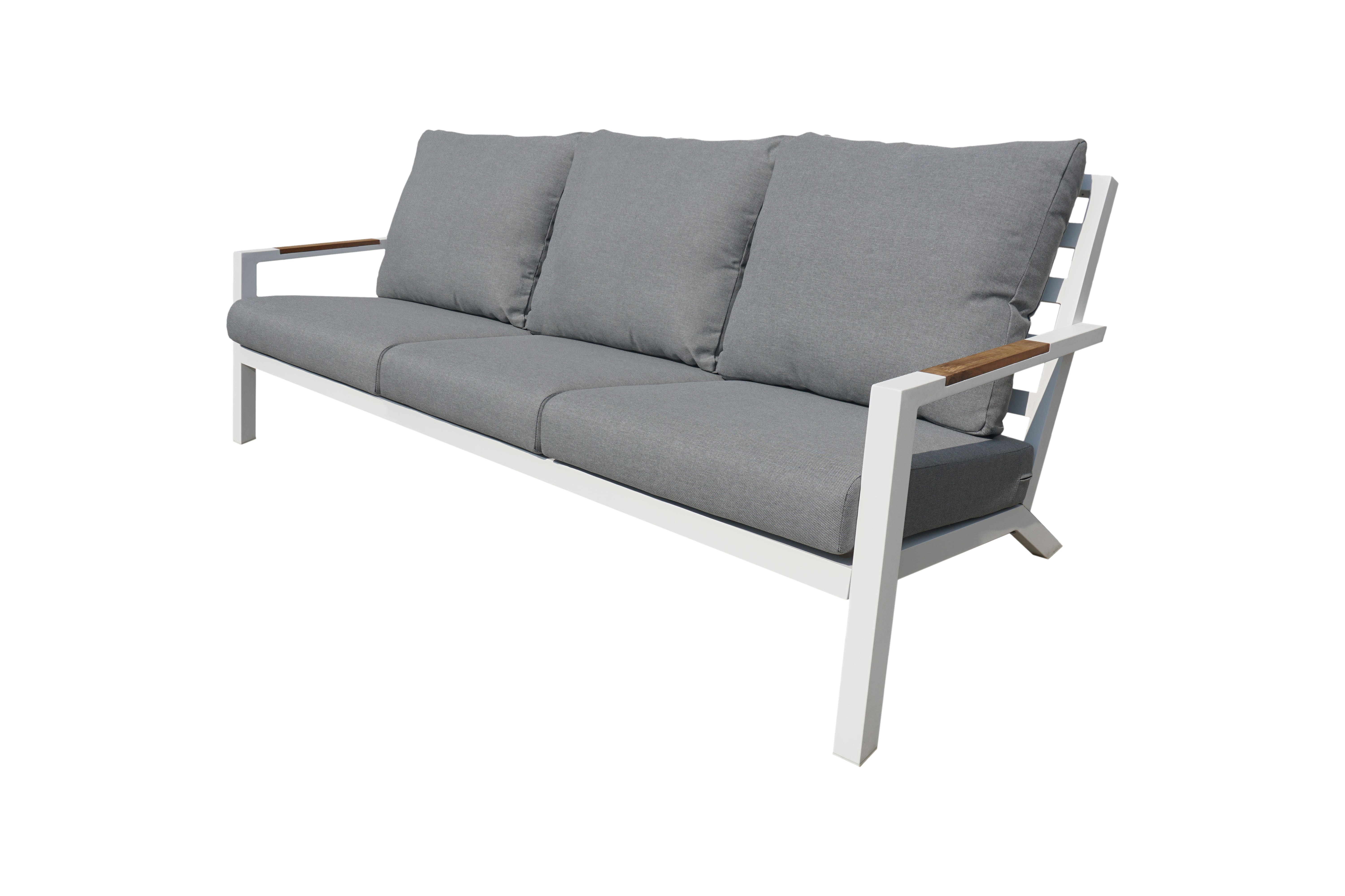 Royal Seasons Bank 3-zits Rio Wit 210 x 90 x 79 cm