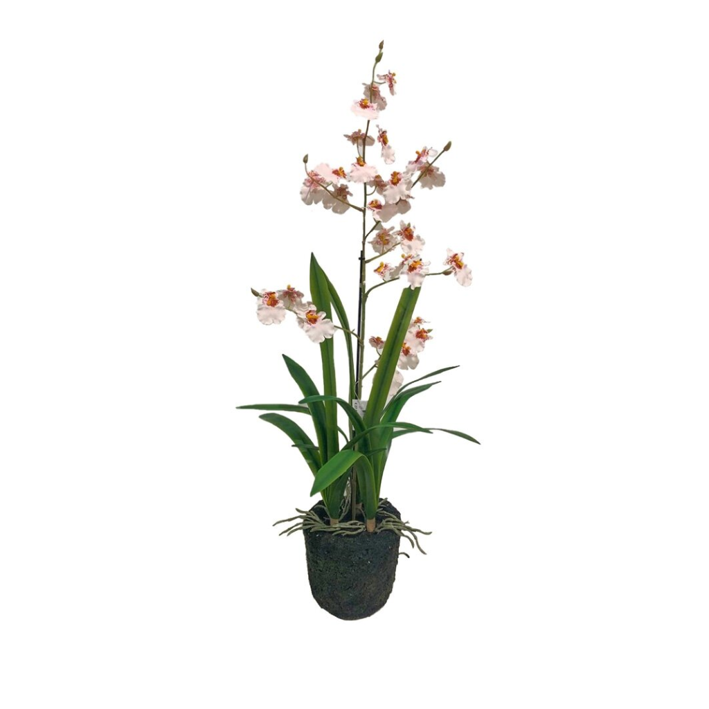 Kunstplant Orchidee in pot roze 75 cm