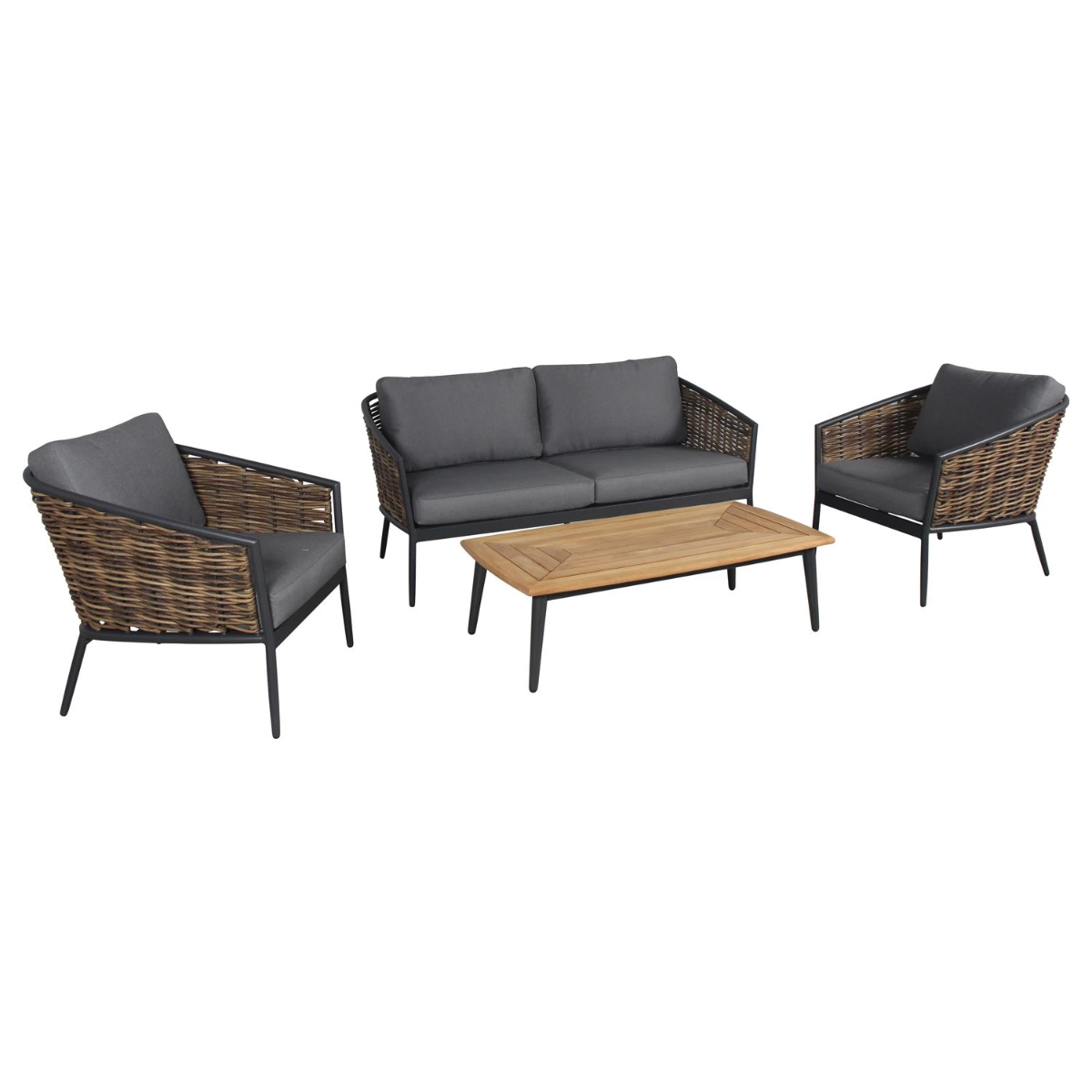 Royal Seasons Loungeset 4-zits Saigon Grijs