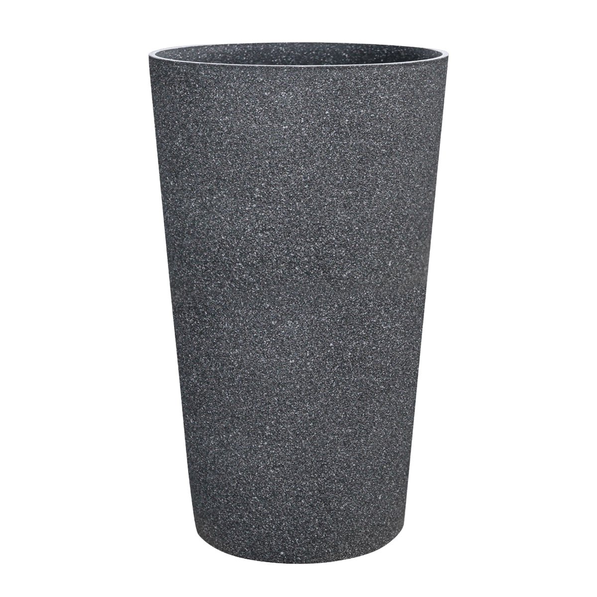 De Bosrand Pot Kunststof Hoog Mediterranean Black 45.5 x 76 cm