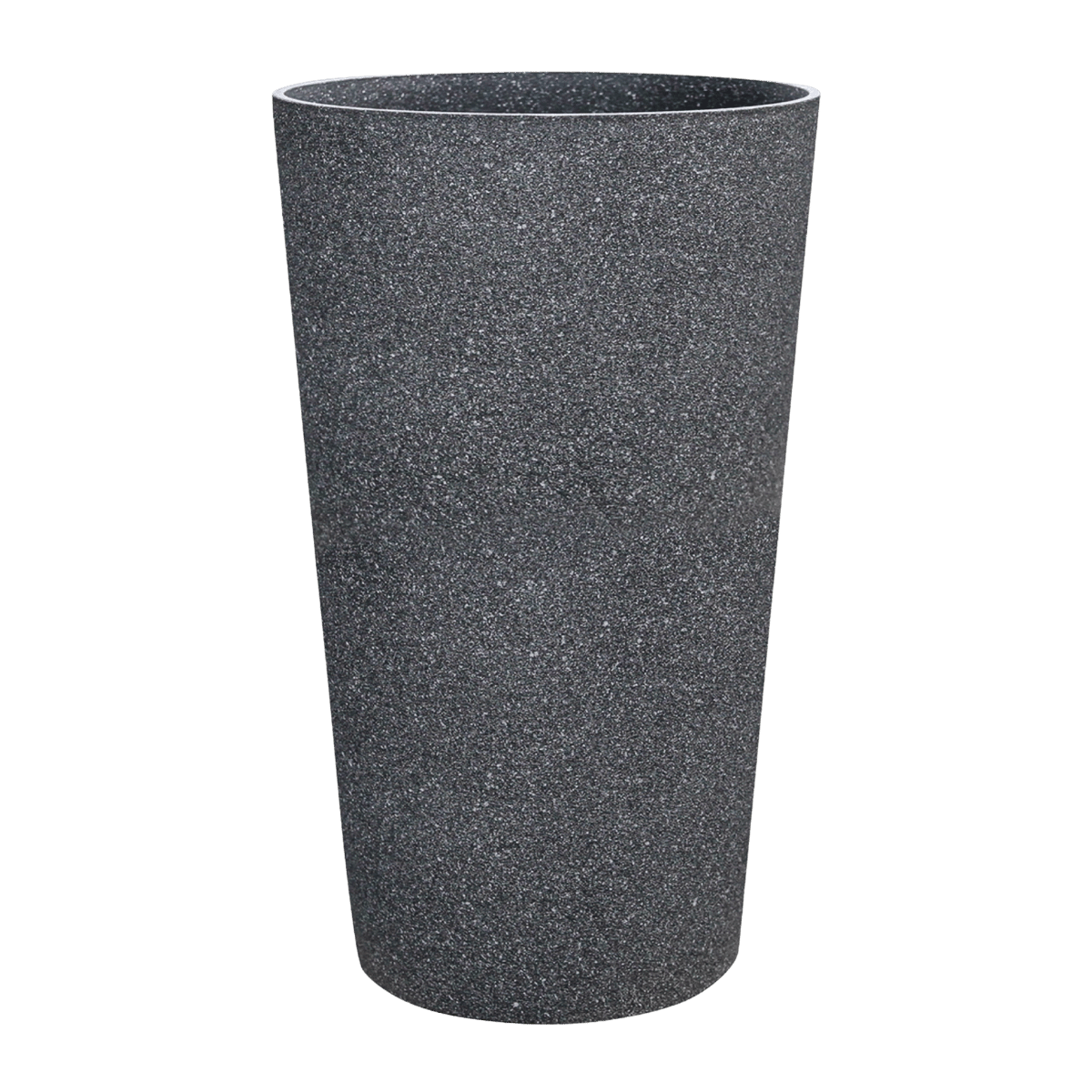 De Bosrand Pot Kunststof Hoog Mediterranean Black 36.5 x 62 cm