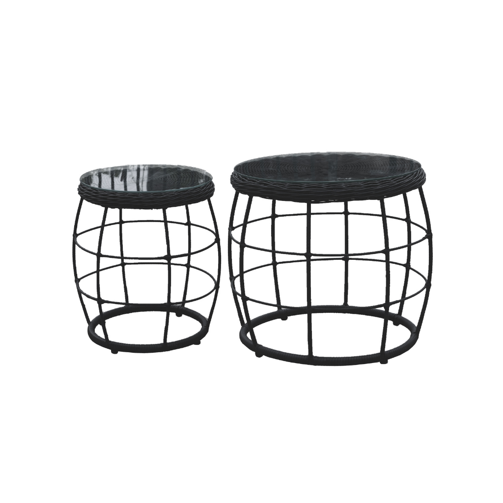 Ease up Sidetable Cocoon Zwart 41/53 x 44/46 cm