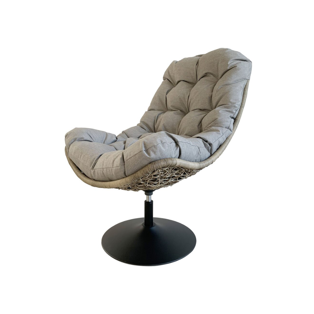 Royal Seasons Loungestoel draaiend Lazy Beige 96 x 83 x 103 cm