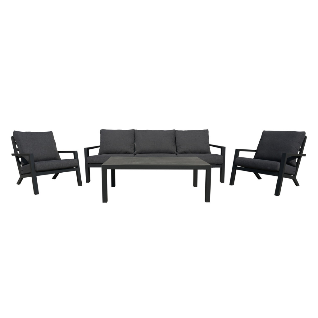 Royal Seasons Loungeset 3-zits Cannes Antraciet