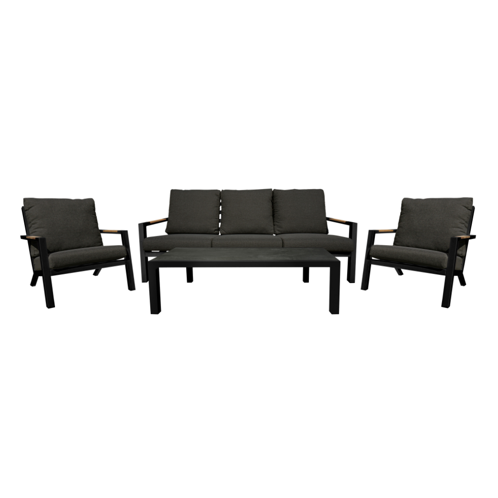 Royal Seasons Loungeset 5-zits Detroit Zwart