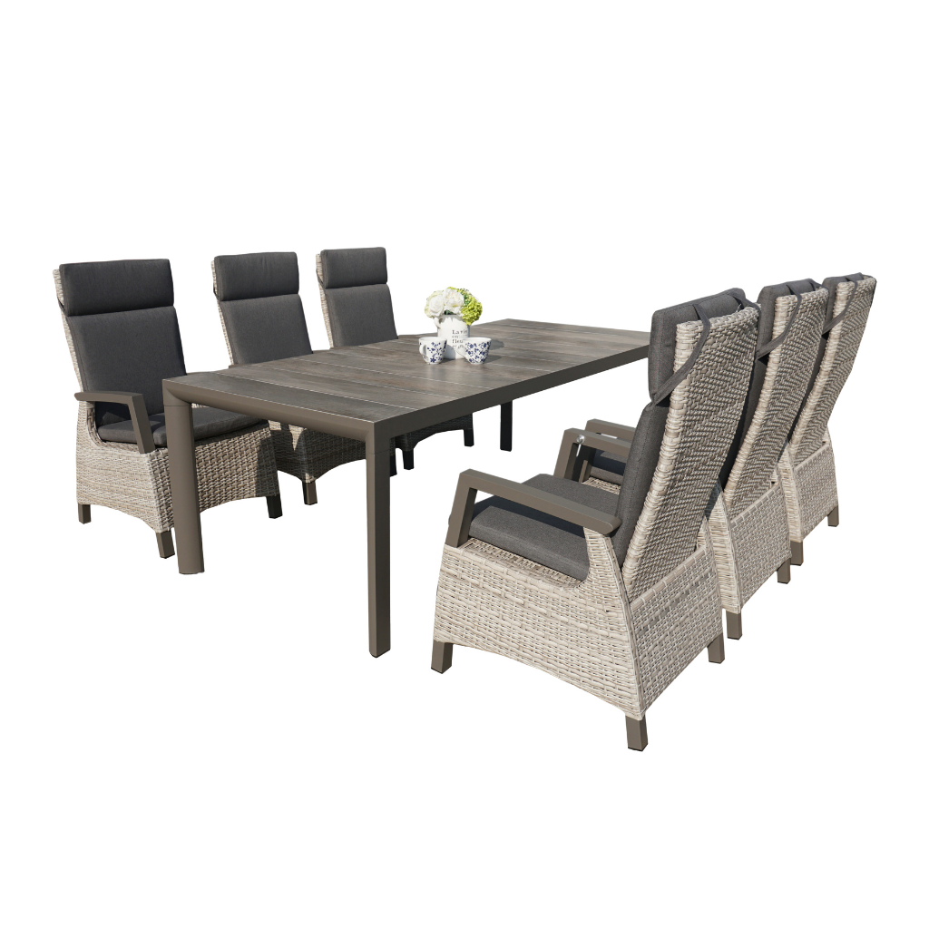 Royal Seasons Diningset 6-zits Costa dining Beige