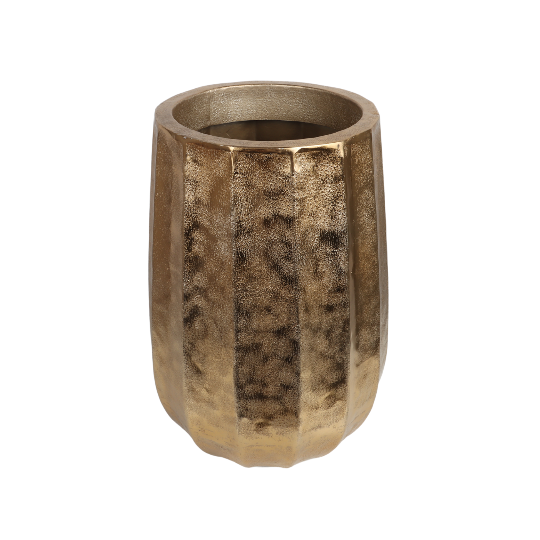 Pot aluminium brush gold 30 x 50 cm
