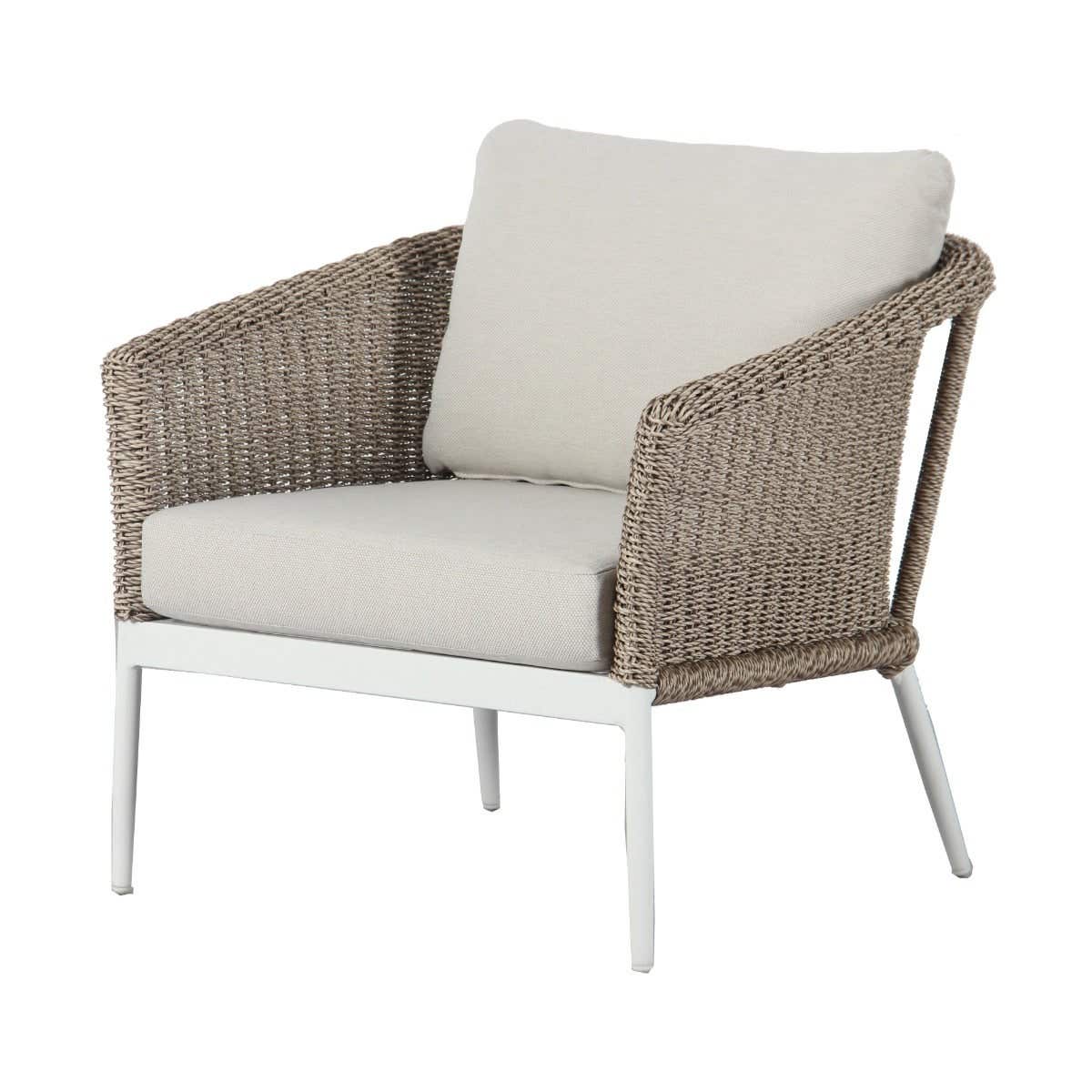 Royal Seasons Loungestoel Bloemendaal Wit 81 x 80 x 72 cm