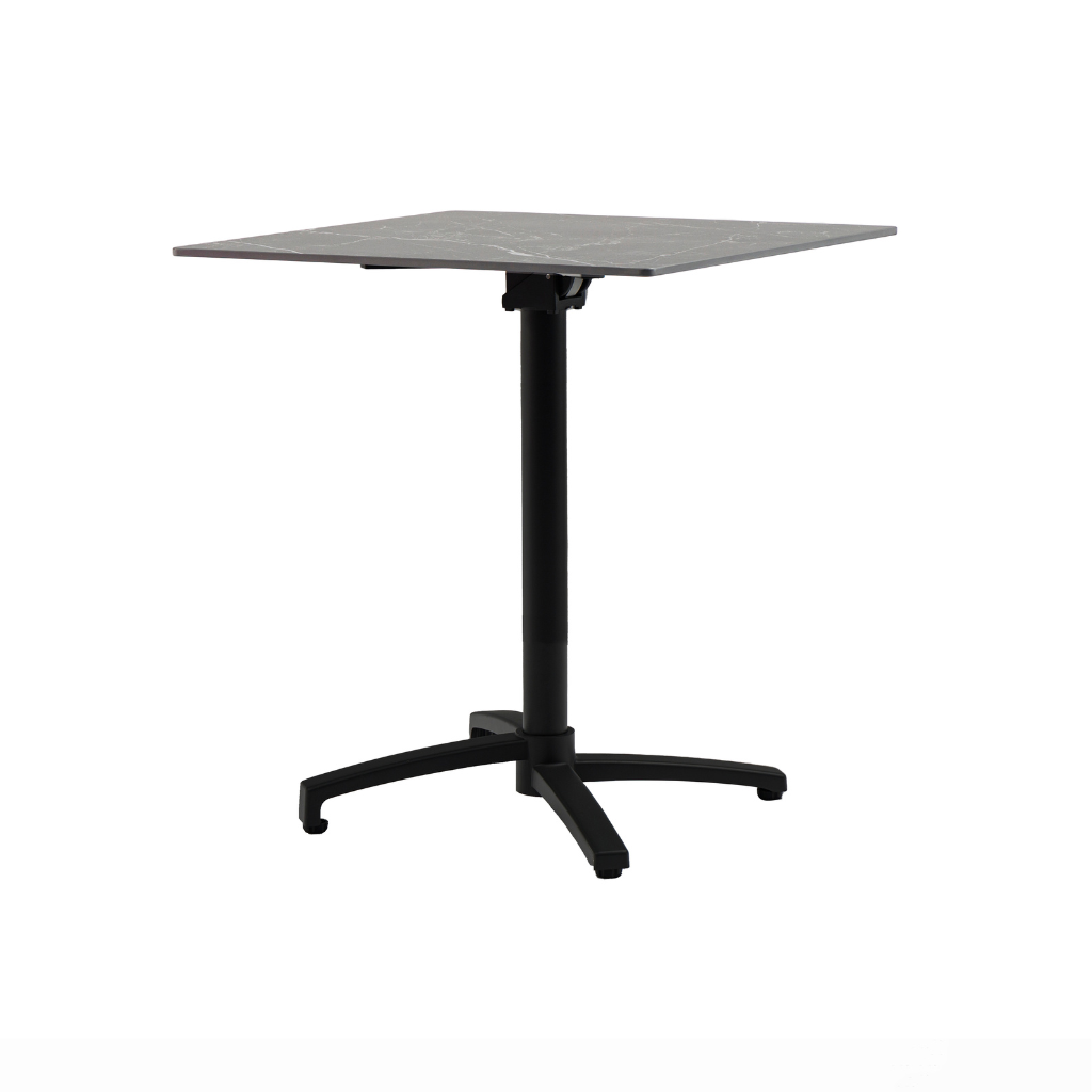 Ease Up Malmö bistrotafel zwart inklapbaar 70 x 74 cm