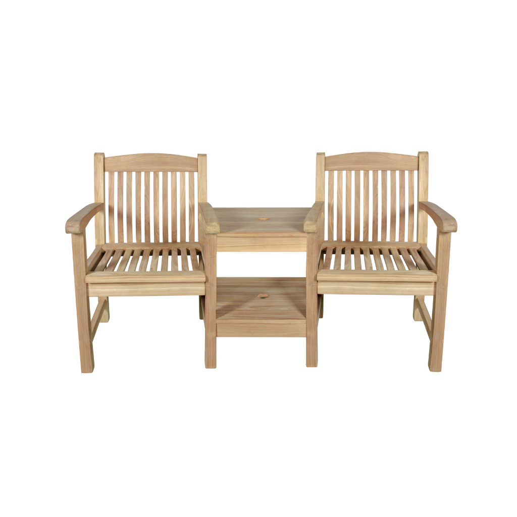 Timber Tete-a-tete Bank 2-zits Bolton Naturel 170 x 79 x 92 cm