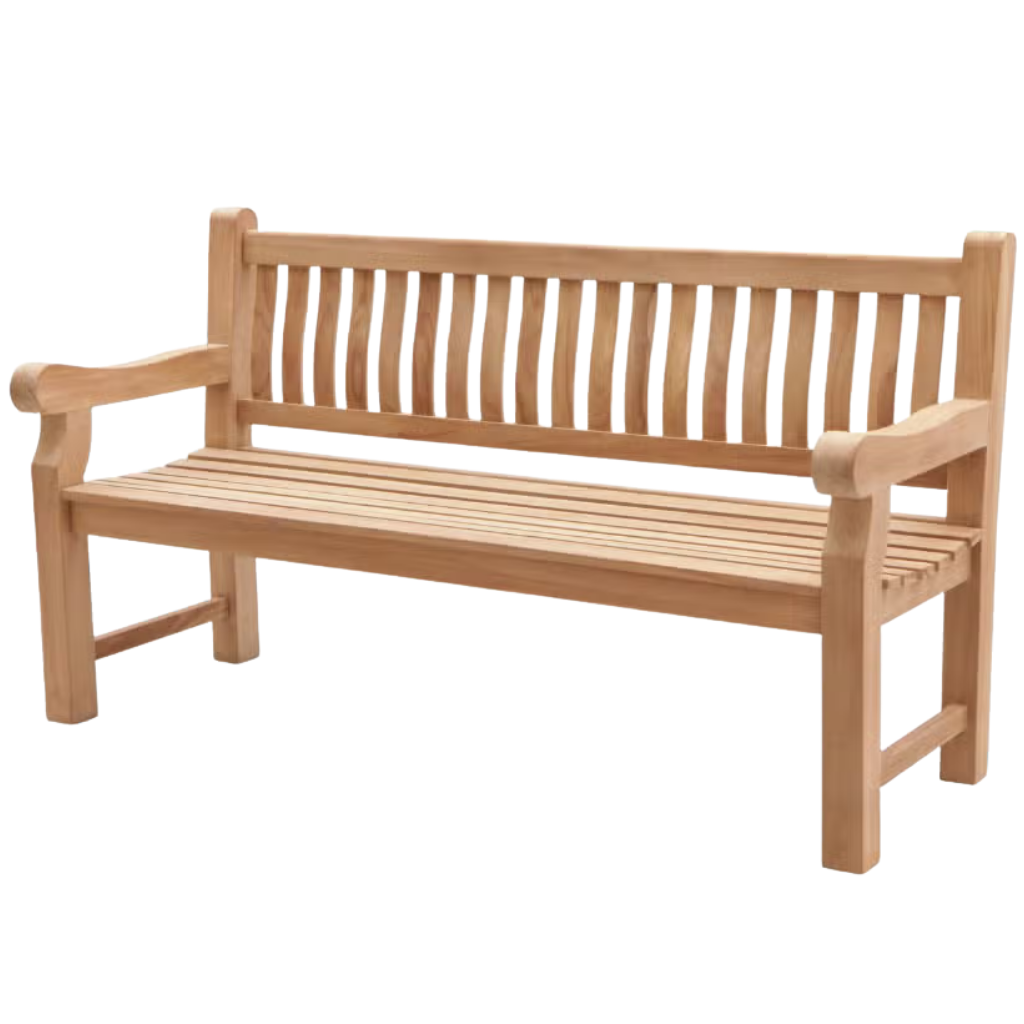 Timber Bank 2-zits Birmingham Naturel 220 x 61 x 92 cm