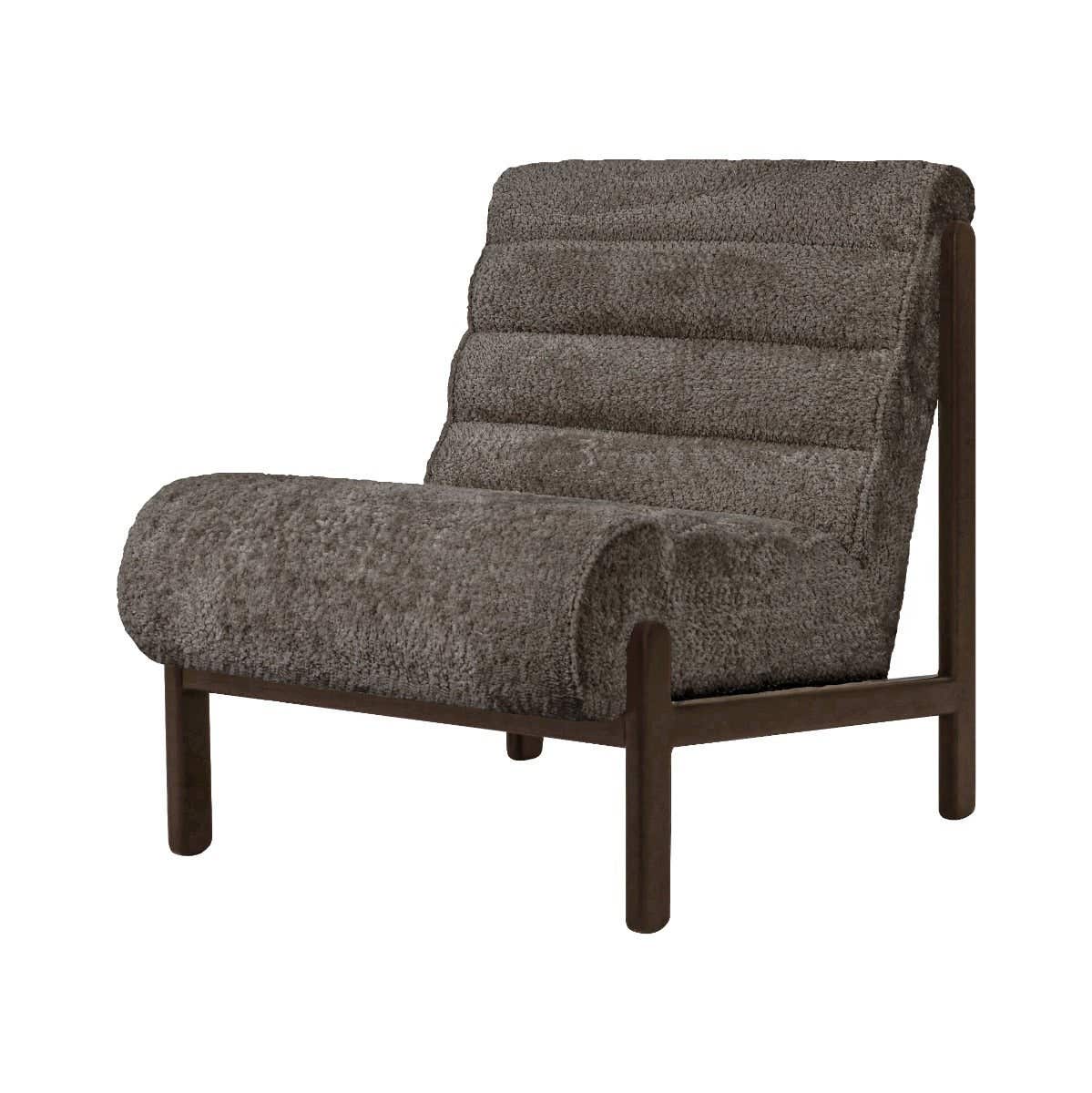 24Seven Stoel Espoo Bouclé Taupe 64 x 79 x 74 cm