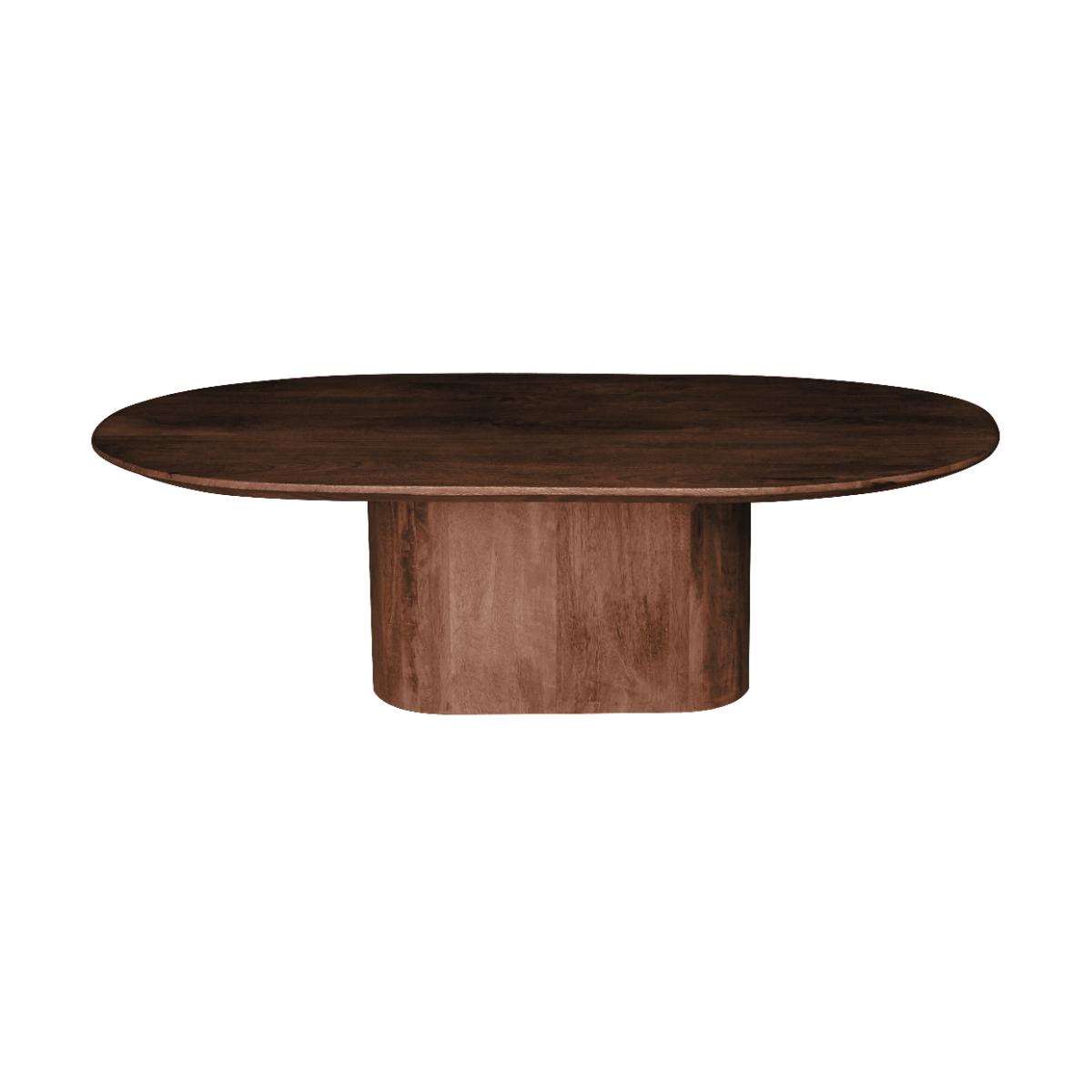 24Seven Salontafel Hamar ovaal walnut 120 x 70 x 35 cm