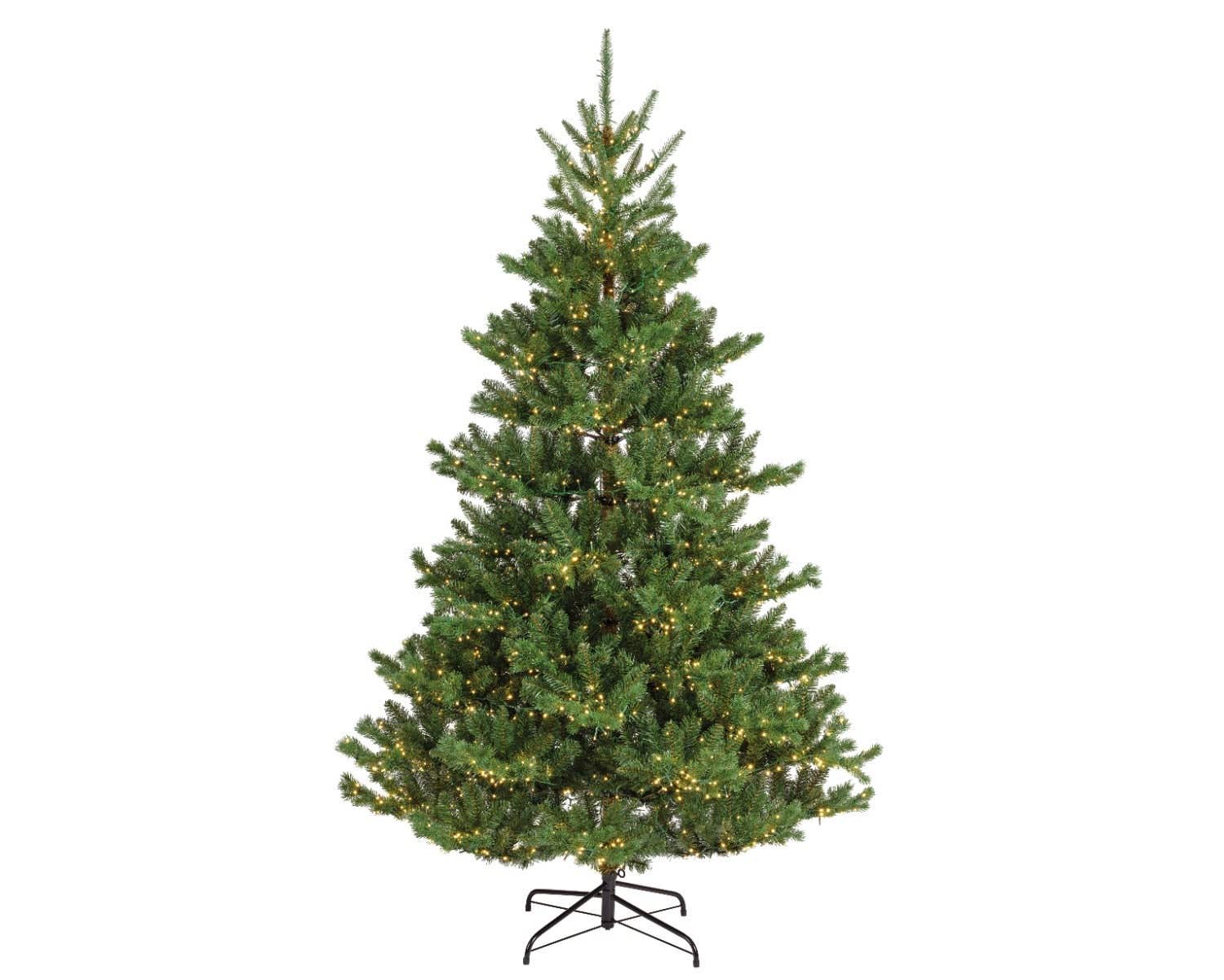 Everlands kunstkerstboom Alba fir met verlichting 210 x 127 cm
